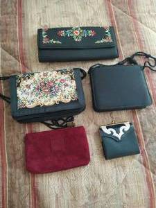 Collection Of Purses And Wallets