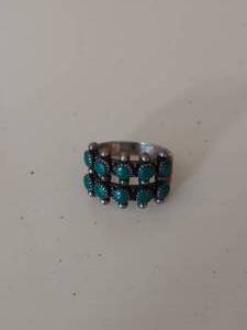 Sterling Silver And Turquoise Ring