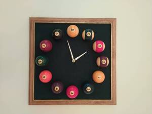 Vintage Billiard Clock