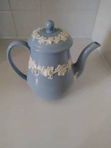 Wedgwood Embossed Queens Wear Teapot