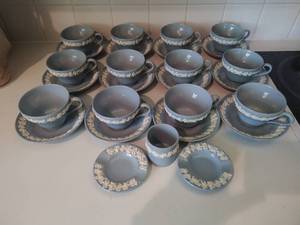 Wedgwood Embossed Queens Wear Teacups and More