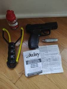 BB Gun and Sling Shot