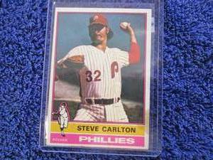 lot 23 image: 1976 Topps Steve Carlton Card...