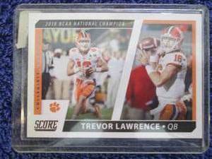 lot 25 image: 2021 Score Trevor Lawrence Rookie C...
