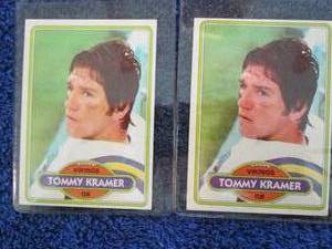 lot 26 image: 2 1980 Topps Tommy Kramer Rookie Ca...