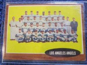 lot 35 image: 1962 Los Angeles Angels Team Card...