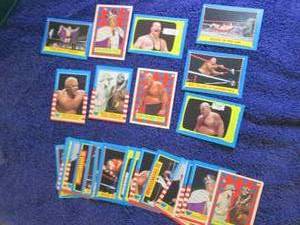 lot 39 image: 30 1987 Topps WWF Cards...