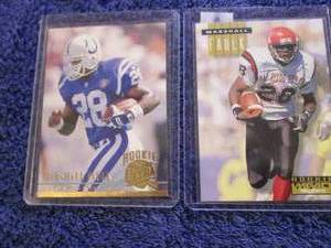 lot 60 image: 2 Marshall Faulk Rookie Cards...