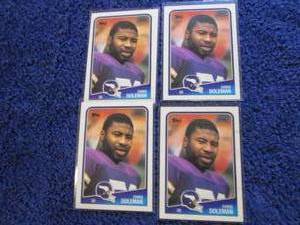 lot 63 image: 1988 Topps Chris Doleman Rookie Car...