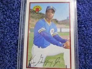 lot 3 image: 1989 Bowman Ken Griffey Jr. Rookie ...