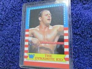 lot 10 image: 1987 Topps Dynamite Kid British Bu...