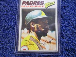 lot 71 image: 1977 Topps Dave Winfield Card...
