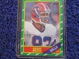 lot 81 image: 1986 Topps Andre Reed Rookie Card...