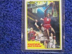 lot 83 image: 1981 Topps Julius Erving Card...