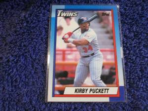 lot 92 image: Kirby Puckett Cards...
