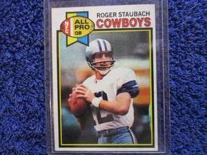 lot 96 image: 1979 Topps Roger Staubach Card...