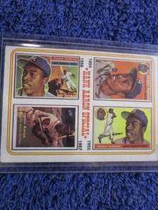 lot 109 image: 1974 Topps Hank Aaron Card...