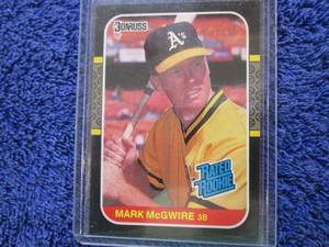 lot 133 image: 1987 Donruss Mark McGwire Rookie Ca...