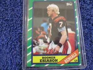 lot 147 image: 1986 Boomer Esiason Rookie Card...