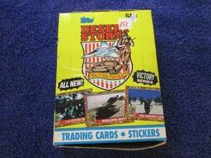 lot 151 image: 1991 Topps Desert Storm Wax Box...