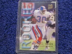 lot 156 image: 1995 Ultra Terrell Davis Rookie Car...