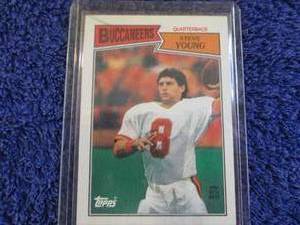 lot 160 image: 1987 Topps Steve Young Card...