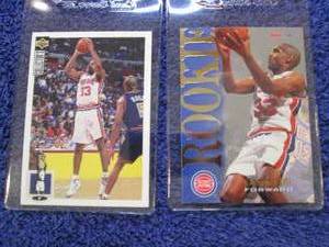 lot 163 image: 2 Grant Hill Rookie Cards...