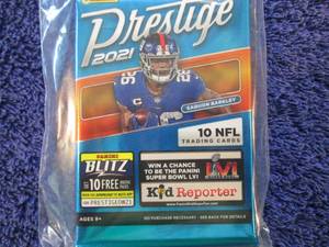 lot 168 image: 3 2021 Panini Prestige Packs...