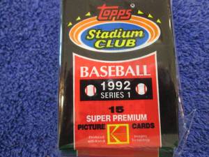 lot 180 image: 8 1992 Topps Stadium Club Series 1 ...