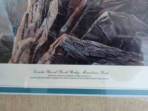 lot 2 image: Nevada Record Book Rocky Mountain Goat by Artist Fred Boyce -Signed, 64500
