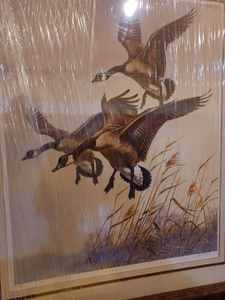 lot 6 image: Untitled Candian Geese  Print by Artist James Meger - Signed, 459500