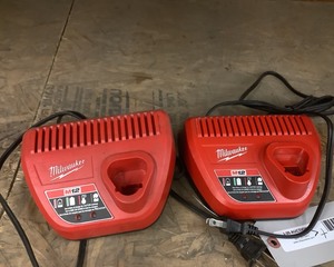 lot 92 image: Milwaukee Battery Chargers