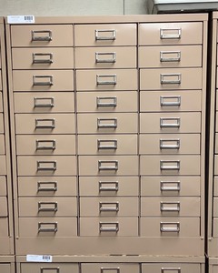 lot 196 image: 30 Drawer Storage Cabinet