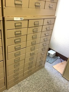 lot 200 image: 30 Drawer Storage Cabinet