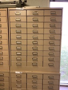 lot 199 image: 30 Drawer Storage Cabinet