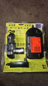 lot 17 image: RYOBI ONE 18V Lithium-Ion 2.0 Ah Compact Battery and Charger Starter Kit