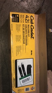 lot 27 image: Cub Cadet Original Equipment 42 in. Mulching Kit with Blades for Lawn Tractors and Zero Turn Mowers (2012 and After)