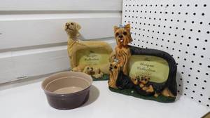yorkie and yellow lab frames