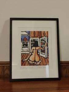 lot 209 image: Signed Print Midnight Snack by Tiggy