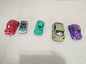 lot 120 image: Collection of 5 Toy Bug Cars
