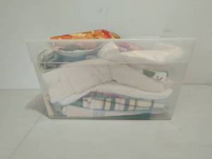 lot 137 image: Box of Fabric and Cloths