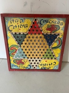 lot 229 image: Vintage Chinese Checkerboard