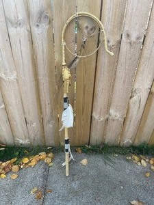 lot 189 image: Handmade Native art piece with Dreamcatcher