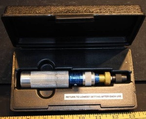 UTICA MODEL TS-35 TORQUE SCREWDRIVER WITH FEMALE ADAPTER   INDUSTRIAL TOOLING
