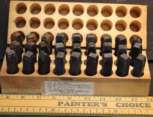 YOUNG BROS STAMP WORKS DIE SET, 38 INCH IN   INDUSTRIAL TOOLING