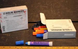 LOT OF 2 SOLIDIFIED HIGH TEMP PAINT MARKER PACKS, 12 MARKERS PER PACK