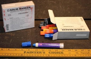 LOT OF 2 SOLIDIFIED HIGH TEMP PAINT MARKER PACKS, 12 MARKERS PER PACK