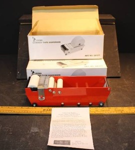 LOT OF 2 SAFINA GUMMED TAPE DISPENSERS