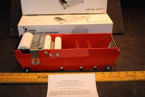 LOT OF 2 SAFINA GUMMED TAPE DISPENSERS