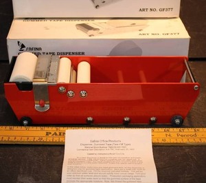 LOT OF 2 SAFINA GUMMED TAPE DISPENSERS